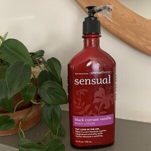 Bath & Body Works Aromatherapy Sensual Black Currant Vanilla 6.5 Oz Body Lotion